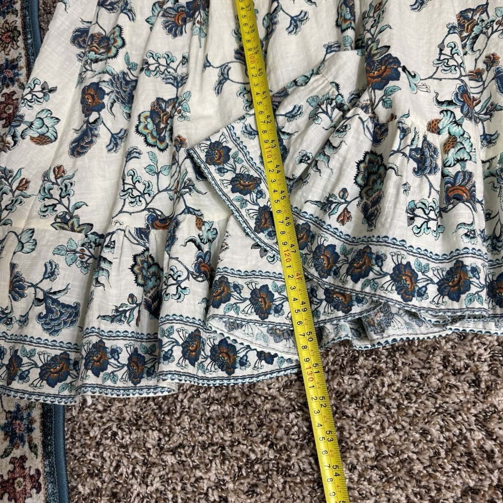 Max Studio Maxi Dress Size L Floral Boho Cottagecore Coquette Beach Resort - Picture 7 of 14